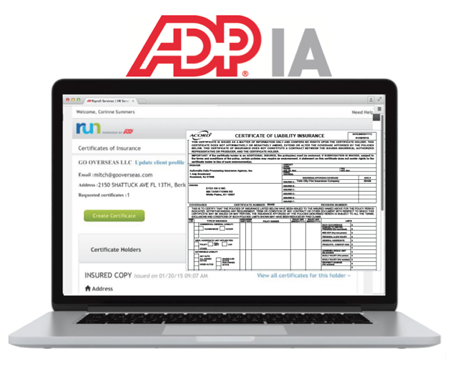 Generate certificates of insurance